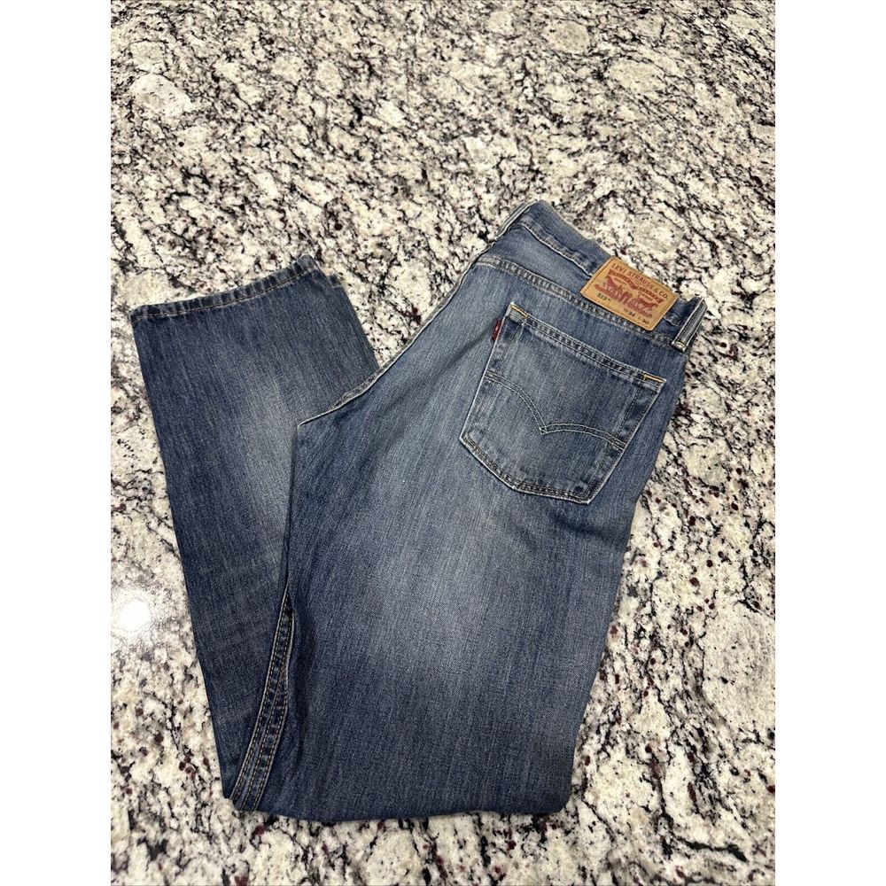 Levi's 513 Mens Blue Jeans Regular Fit 34x30 straight regular fit Grunge Look